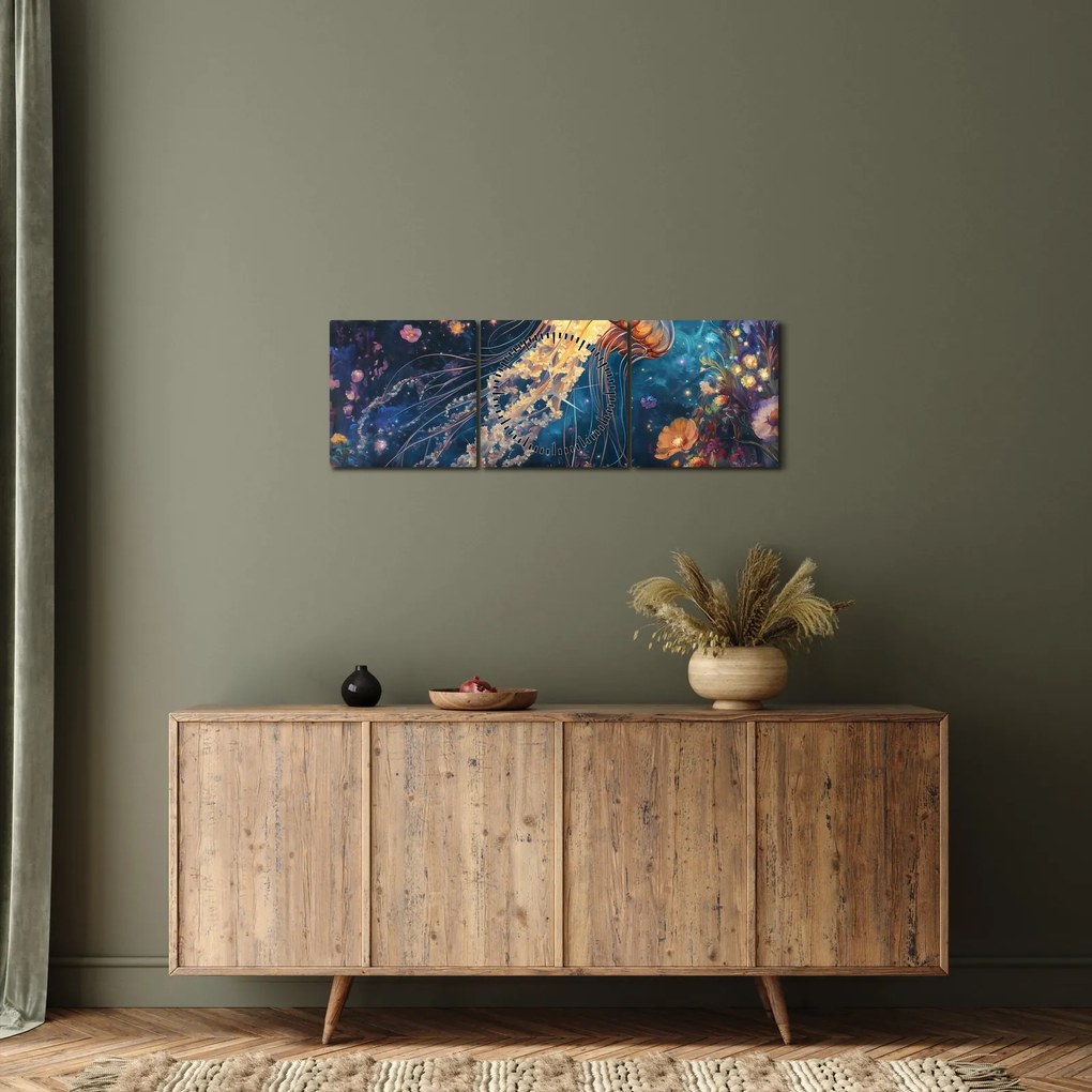 Kép - Varázslatos medúza (órával) (90x30 cm)