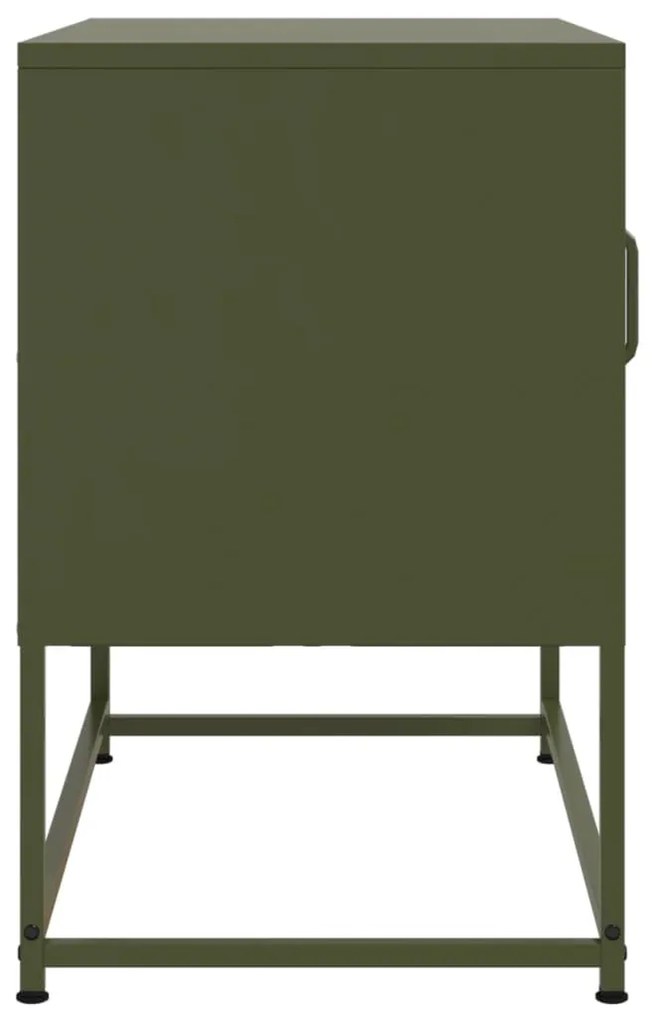 mustársárga acél TV-szekrény 100,5x39x60,5 cm