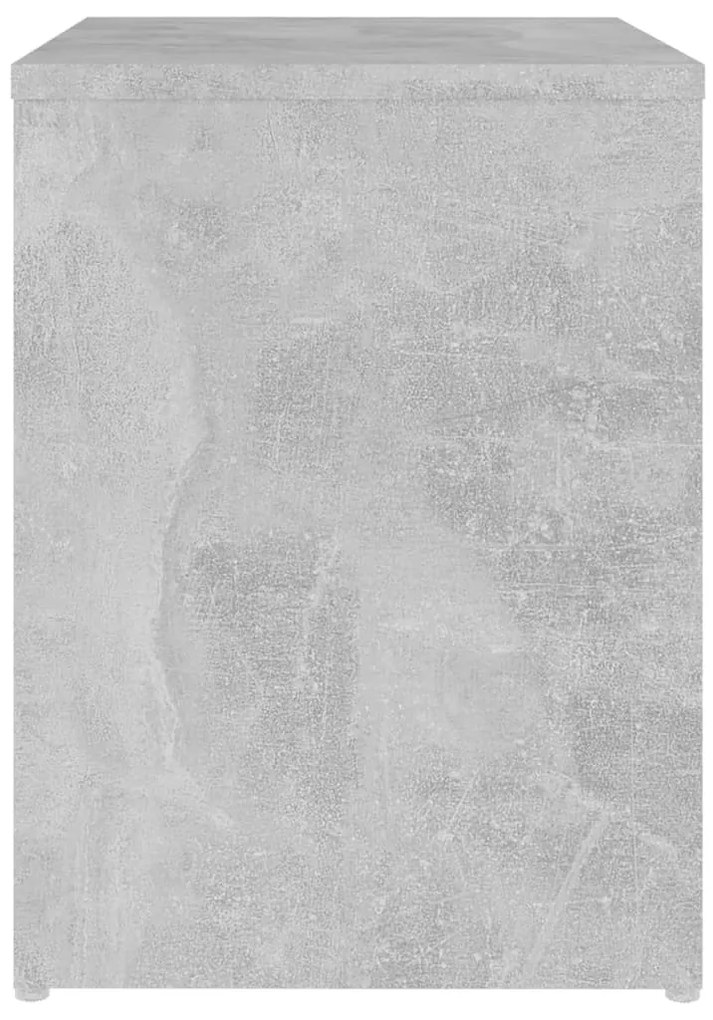 Betonszürke szerelt fa éjjeliszekrény 40 x 30 x 40 cm