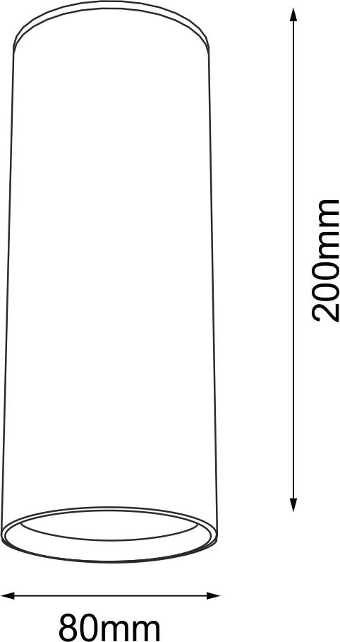 ANTIGO 1083 KOBE Hengeres Mennyezeti Lámpa Fehér GX53 IP20
