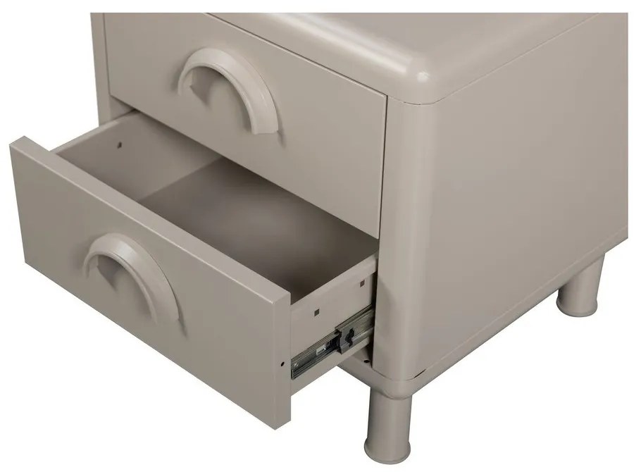 Bézs fém éjjeliszekrény Rune – WOOOD