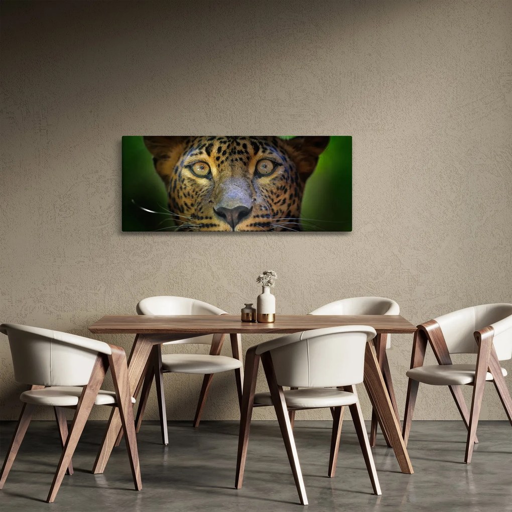 Kép - Leopárd portré, Sri Lanka (120x50 cm)
