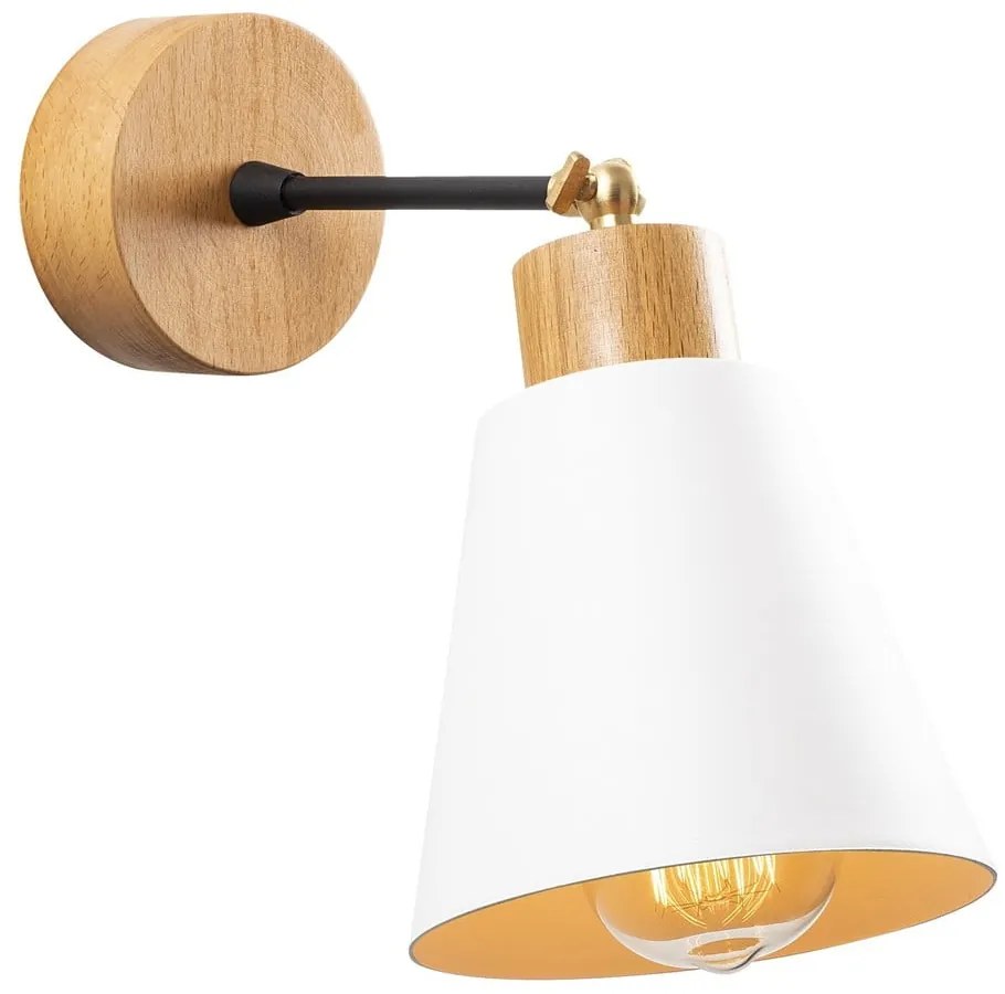 Fehér-natúr színű fali lámpa Manavgat – Opviq lights