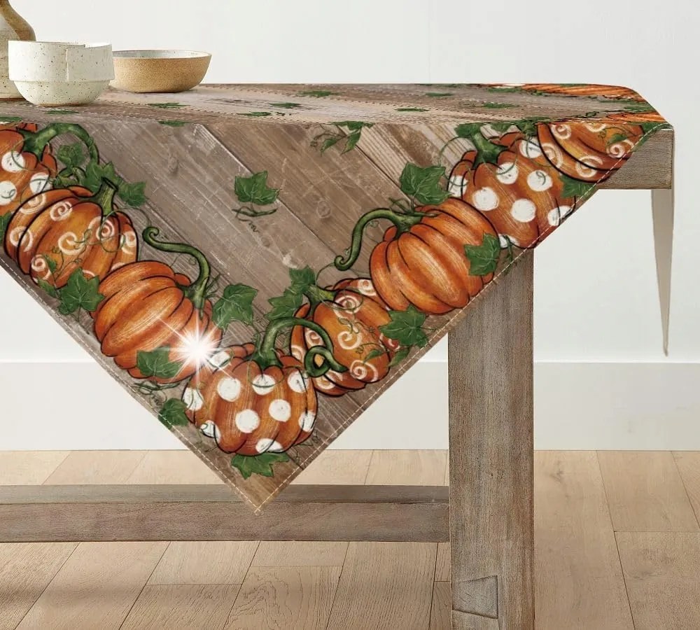 Abrosz Asztali Őszi Dekoráció Őszi Minta 85x85cm