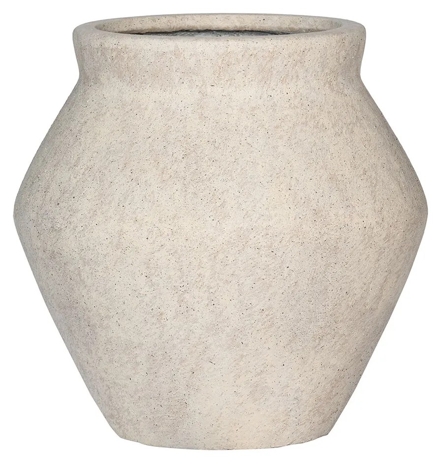 Pottery Pots Fleuri virágcserép, drapp travertin, többféle méretben - Fazekas edények méret: S - ⌀ 46, óra. 46 cm