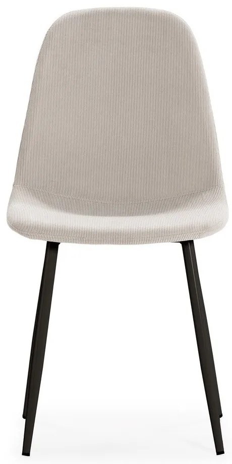 Krémszínű kárpitozott étkezőszék szett 4 db-os Minka – Marckeric