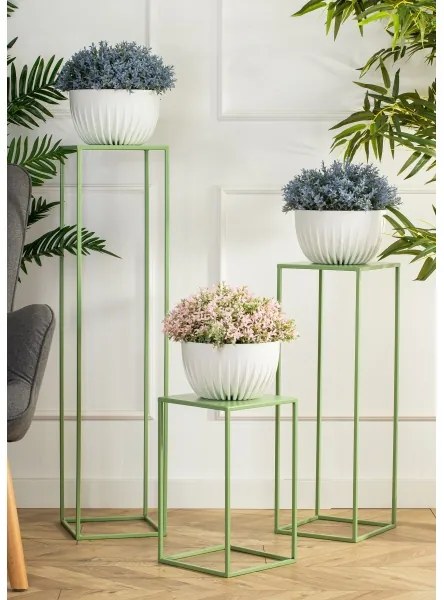 Virágállvány 40x24 cm sötétzöld