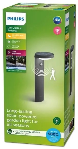 Philips - LED Napelemes lámpa érzékelővel TYLA LED/1,2W/4V 4000K IP44