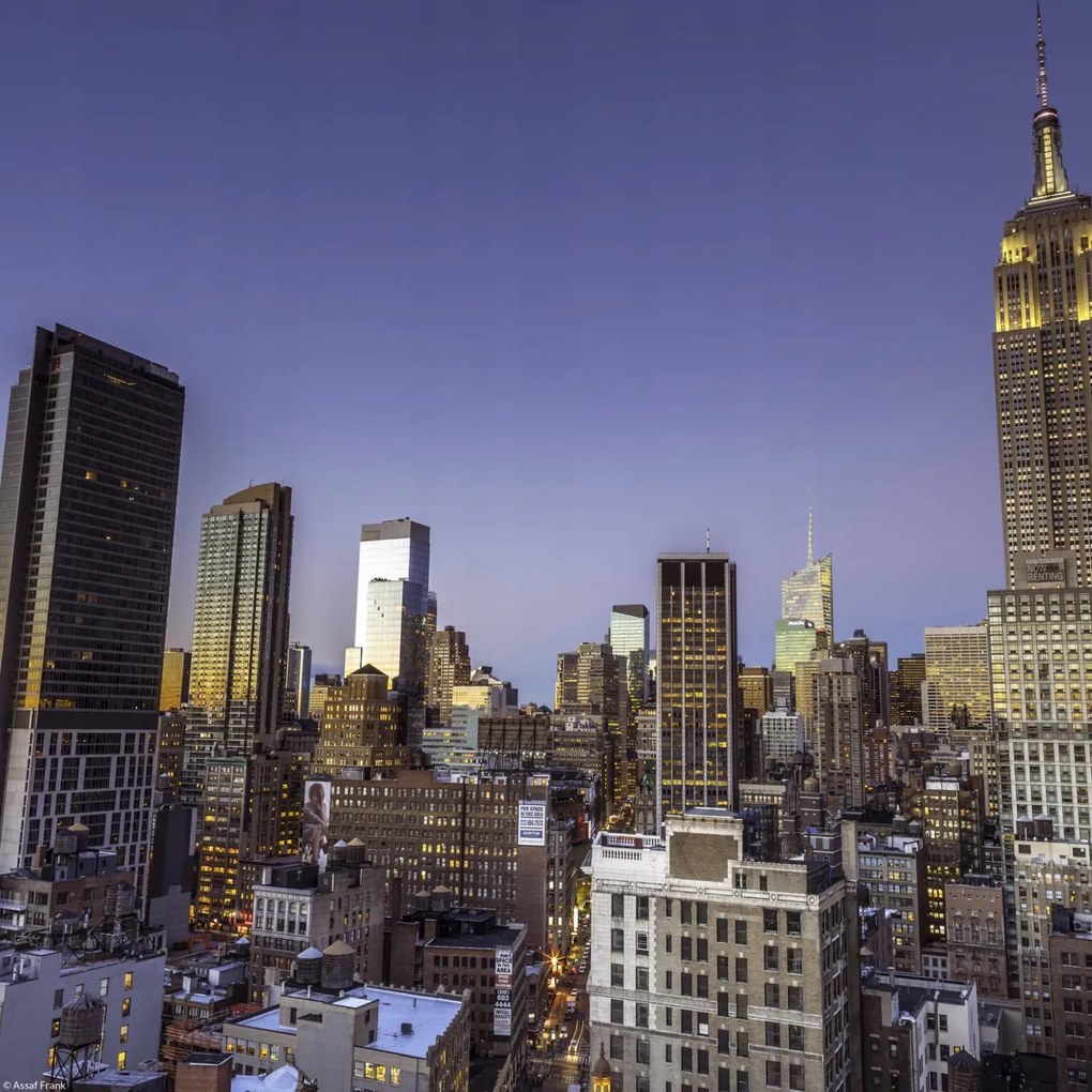 30x30 cm-es New York-i manhattani poszter, Empire State Building 3, Assaf