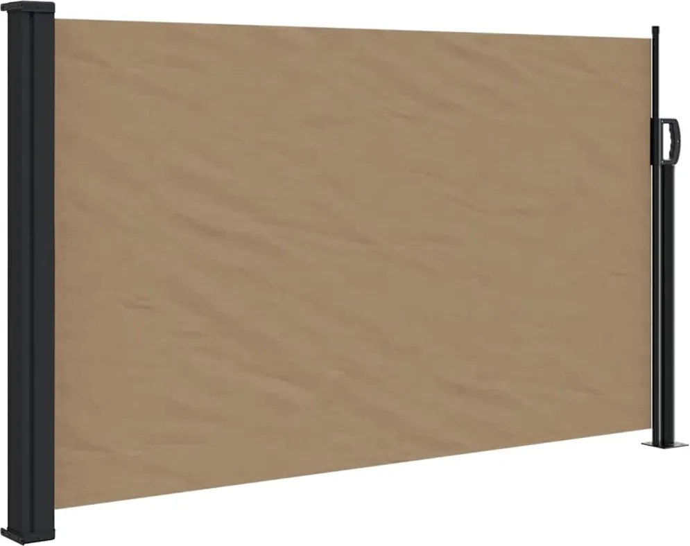 vidaXL tópszínű behúzható oldalsó napellenző 120 x 500 cm