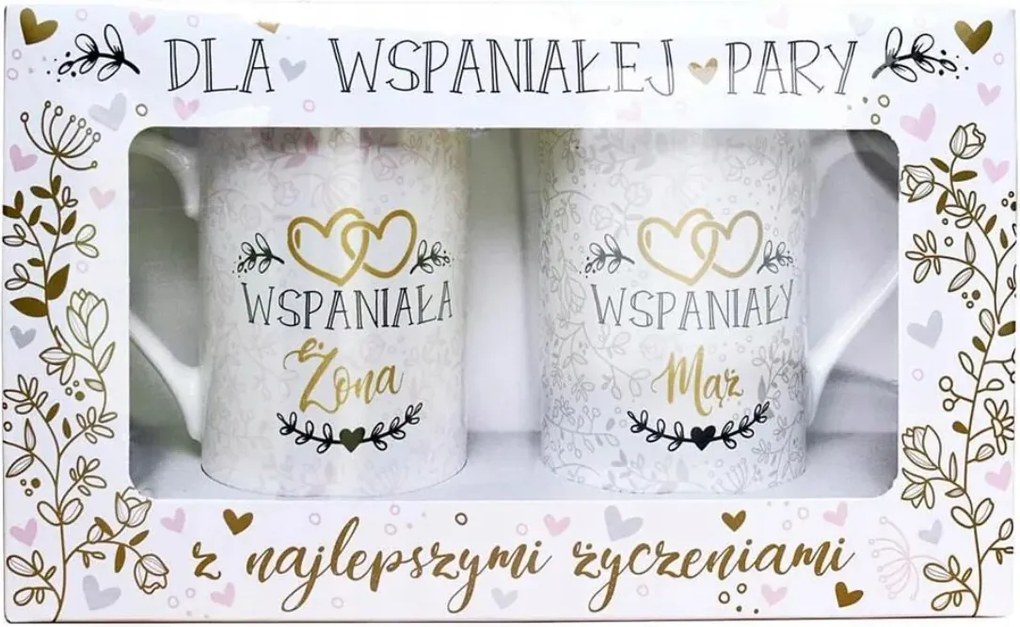2 Db-os Bögre Szett Esküvői Ajándék Szett Csodálatos Feleség Csodálatos Férj