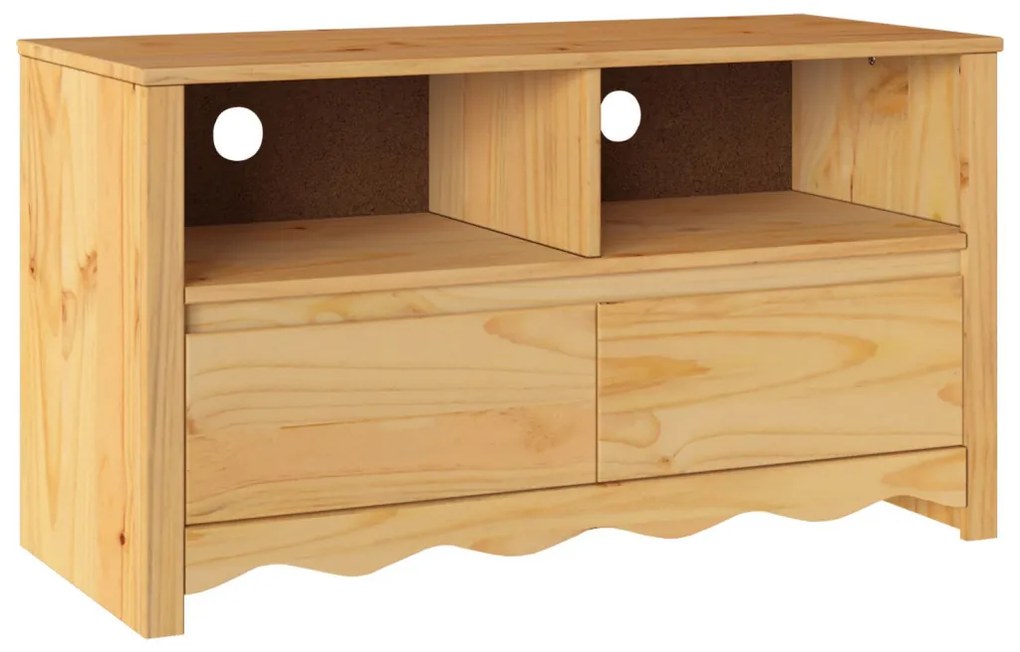 TV Szekrény &quot;&quot;DRAMMEN&quot;&quot; 99x43x55 cm Tömör Fenyő
