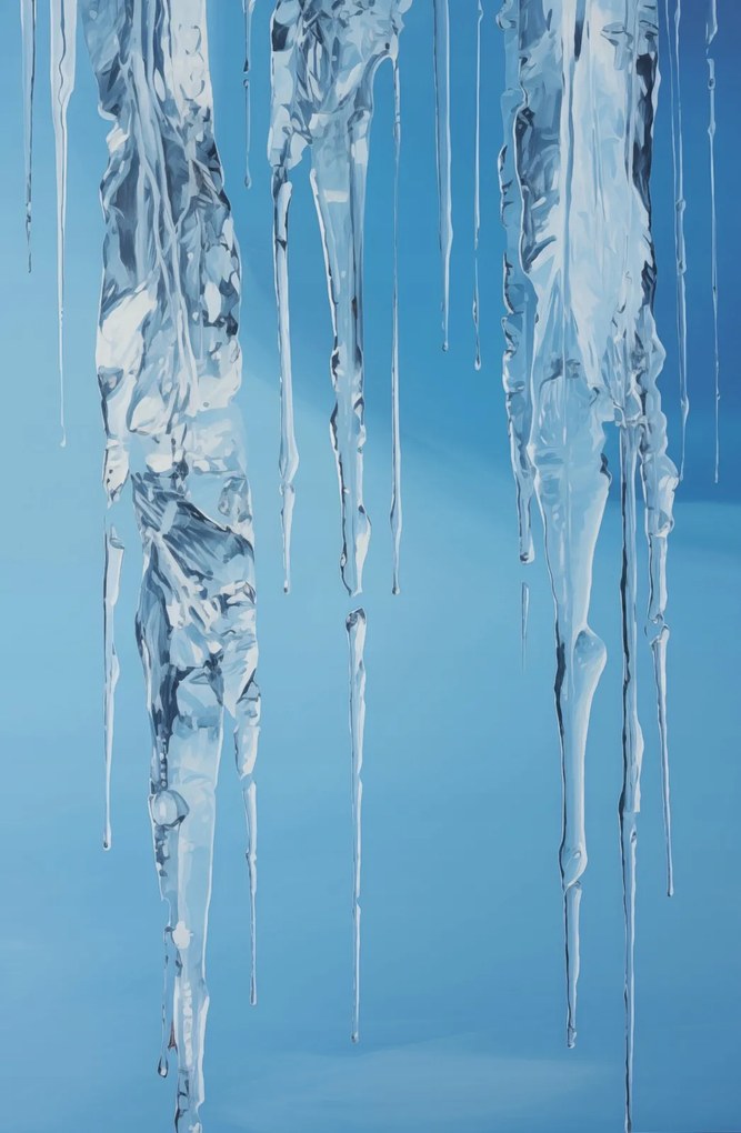 Poszter 53x81cm Kristály jégcsapok