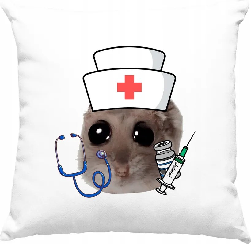 Hörcsög párna Mem Wiral Ápolónő Fehér