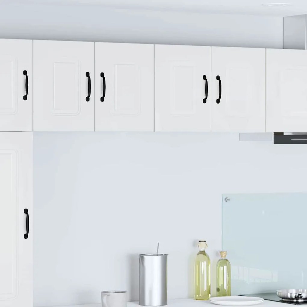 Fali konyhaszekrény Magas Fényű Fehér 60 x 31 x 40 cm Faanyag