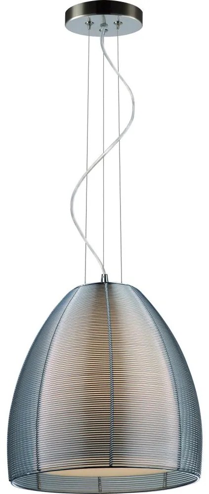 Searchlight 20028 - Csillár zsinóron 1xE27/60W/230V átm. 30 cm króm