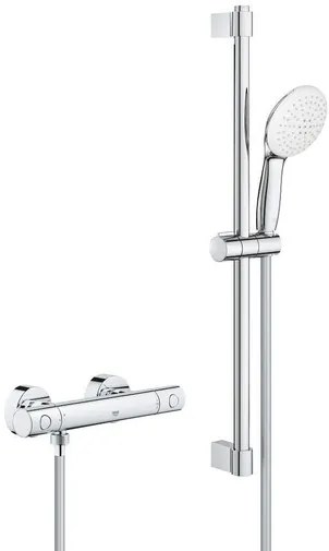 Zuhany csaptelep GROHE Grohtherm 800 Cosmopolitan zuhanyszettel együtt króm 34768001