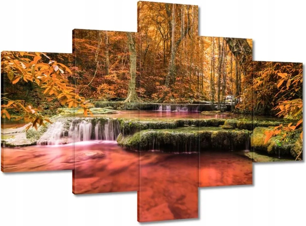 Vászonkép 100x70 Vízesés Kanchanaburiban