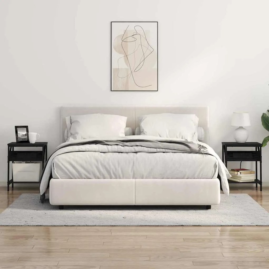 Éjjeli Szekrények 2 pcs Musta tammi 38 x 30 x 48 cm Faanyag
