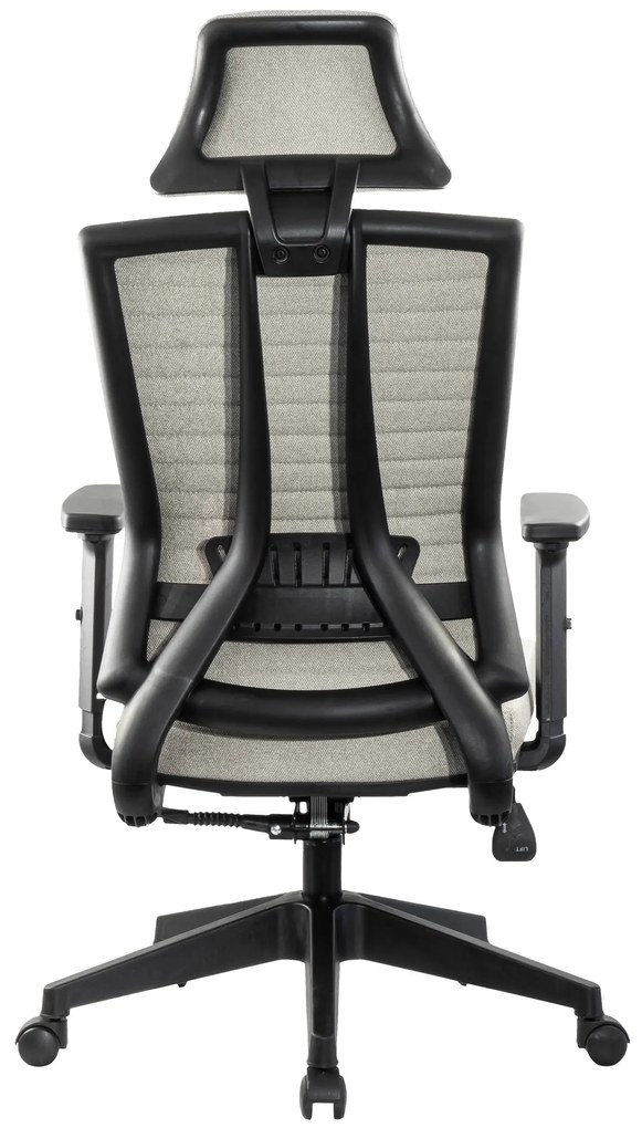 Ello ergonómikus szövet irodai forgószék deréktámasszal, fejtámasszal