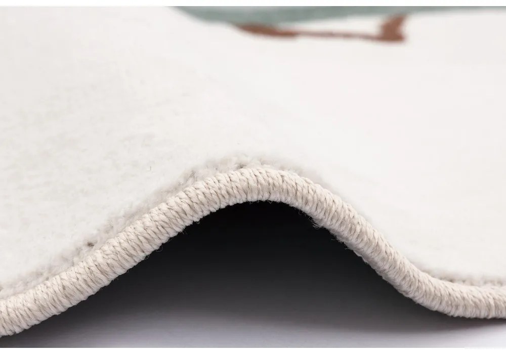 Mentazöld-elefántcsont színű gyerek szőnyeg ø120 cm Avocado Mint – FD