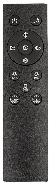 Rabalux 71046 - LED fényerőszabályozható mennyezeti lámpatest DETTORA LED/18W/230V + távirányító