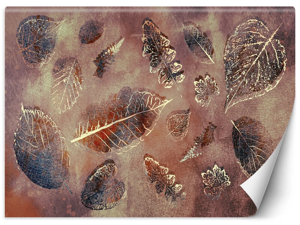 Gario Fotótapéta Levelek retro stílusban Anyag: Vlies, Méret: 300 x 210 cm