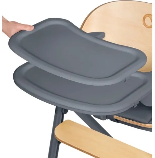 Lionelo - 3 az 1-ben gyermek etetőszék CELIA Grey Wood