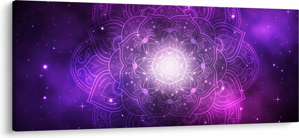 Lila absztrakció képe (120x50 cm)