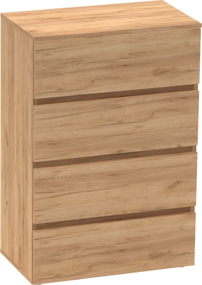 PARMAD komód, craft tölgyfa, arany