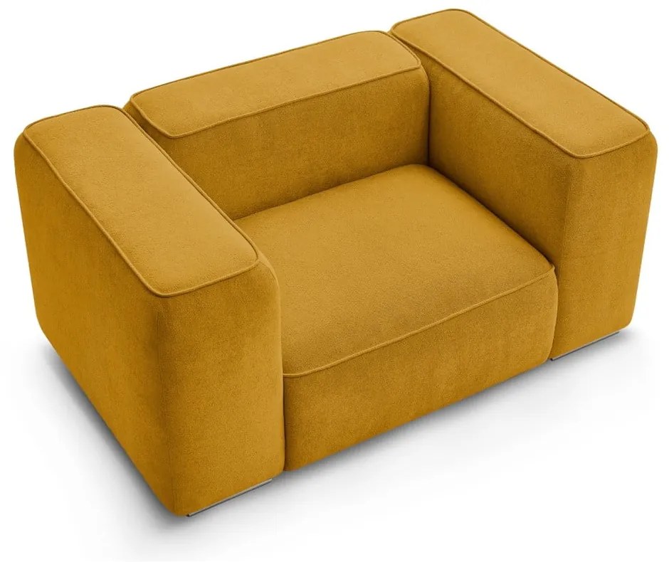 Okkersárga fotel Zephyr – Bobochic Paris