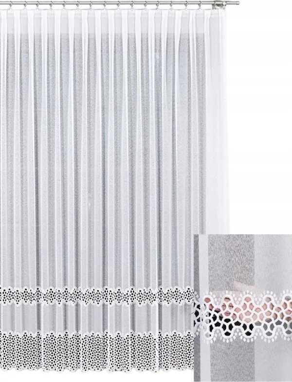 Függöny Napellenző Függöny Dekoratív Fehér Nappali Konyha Szalaggal s310x230