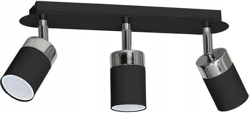 Mennyezeti lámpa Joker Black/chrome 3xGU10