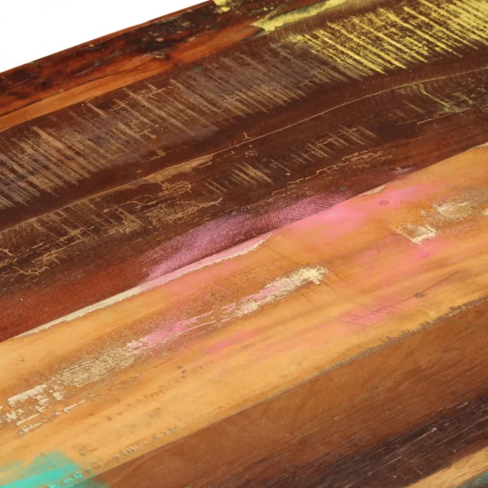 3-fiókos újrahasznosított fa dohányzóasztal 100 x 50 x 35 cm