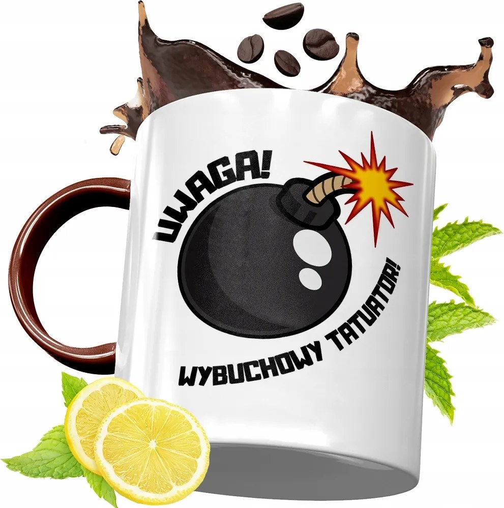 Bordó Bögre Tetováló Születésnapra Ajándék fényképes nyomtatással