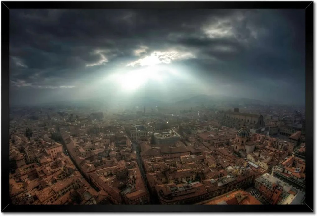 Poszterek keretben 60x40 Városi táj Kilátás