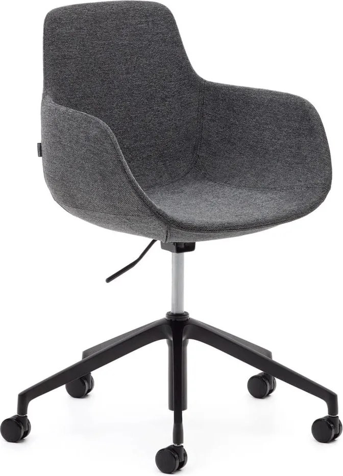 Sötétszürke irodai szék Tissiana – Kave Home