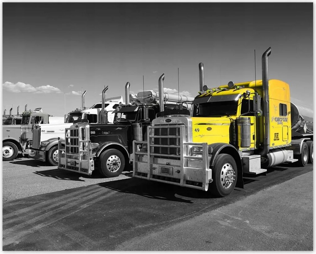 Poszterek 50x40 Sárga teherautó az USA-ból