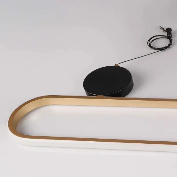 LED csillár kábelen FLORENTYNA LED/48W/230V 4000K arany/fekete