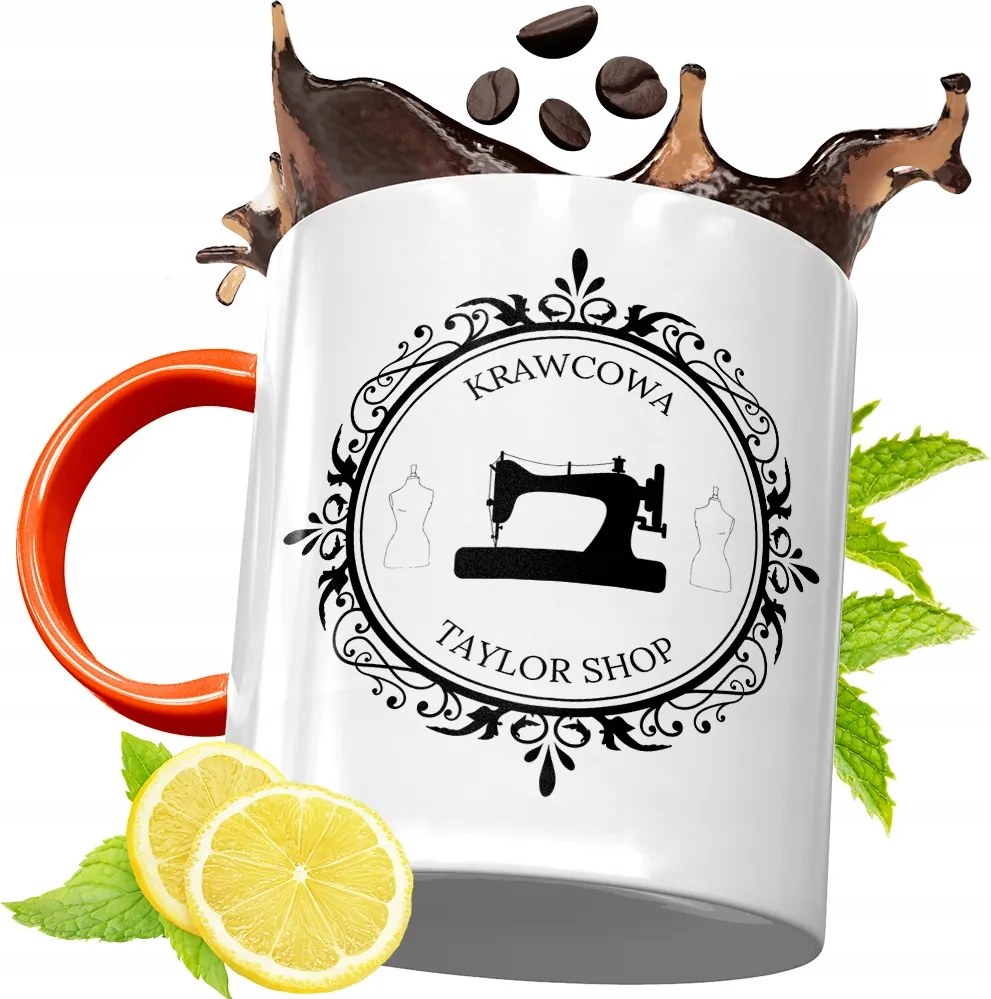 Narancssárga Bögre Szabónak Születésnapi Ajándék fényképes nyomtatással