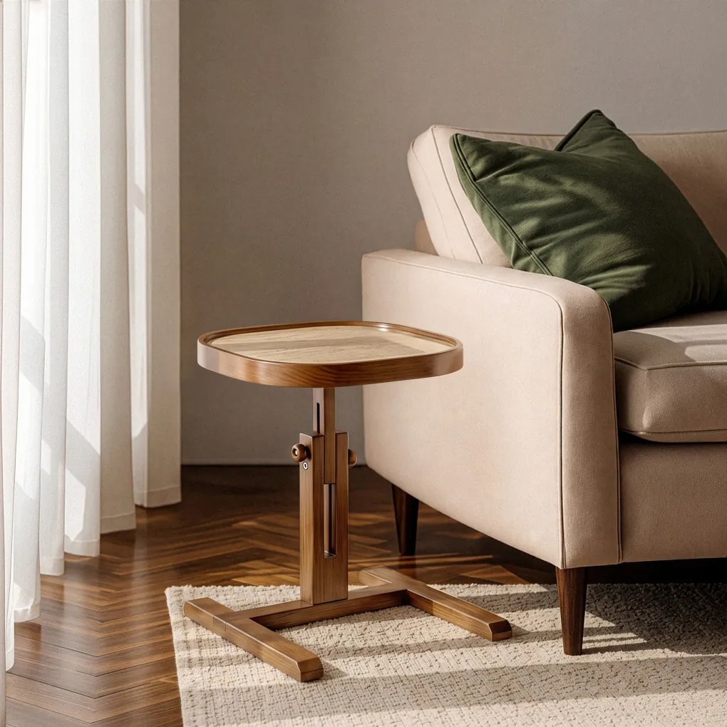 Opus Kare 42 - Walnut, Travertine