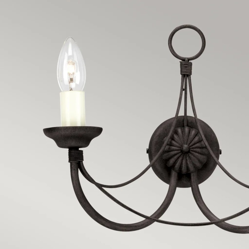 Elstead Lighting CARISBROOKE CB2-BLACK Fali lámpa 2x60W/E14