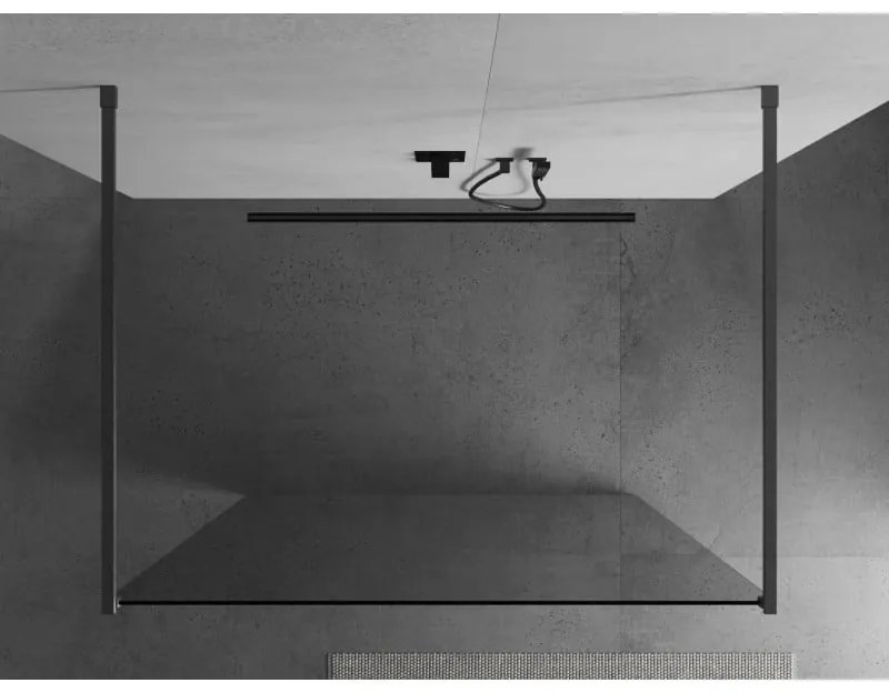 Mexen Kioto, Walk-In zuhany paraván 170 x 200 cm, 8 mm átlátszó üveg, grafit profil, 800-170-002-65-00