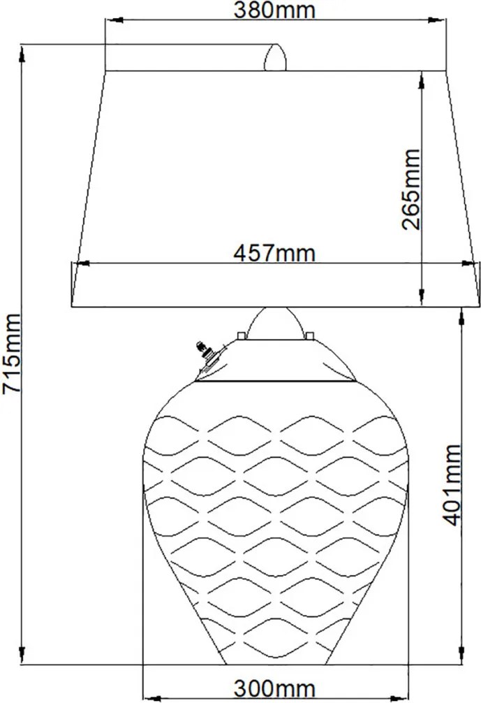 Quintiesse SAMARA QN-SAMARA-TL-CLR Asztali lámpa 1x60W/E27+1x7W/GU10 3000K 620LM
