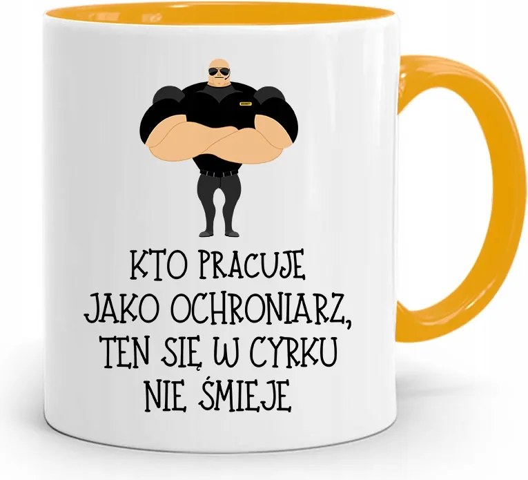 Őrző-védő Bögre Sárga Ajándék fényképes nyomattal