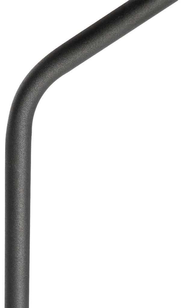 Modern állólámpa fekete arannyal, állítható - Morik