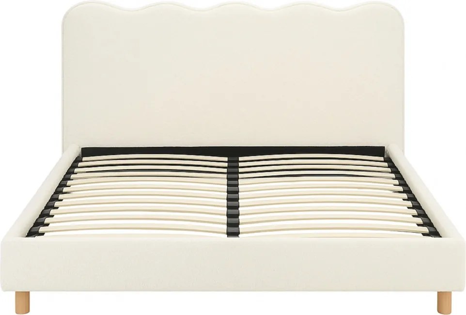 Łóżko 160x200 IZMIR Kremowe Boucle
