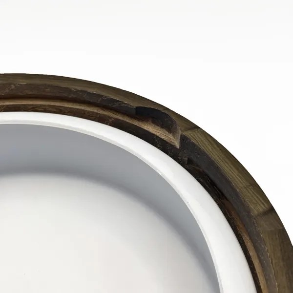 Fürdőszobai mennyezeti lámpa OAK SMOKY 2xE27/15W IP54, 27,5 cm, tölgy/barna