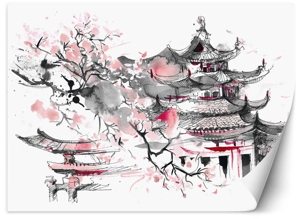 Gario Fotótapéta Japán pagoda Anyag: Vlies, Méret: 400 x 280 cm
