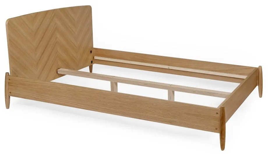 Farsta Herringbone kétszemélyes ágy, 140 x 200 cm - Woodman